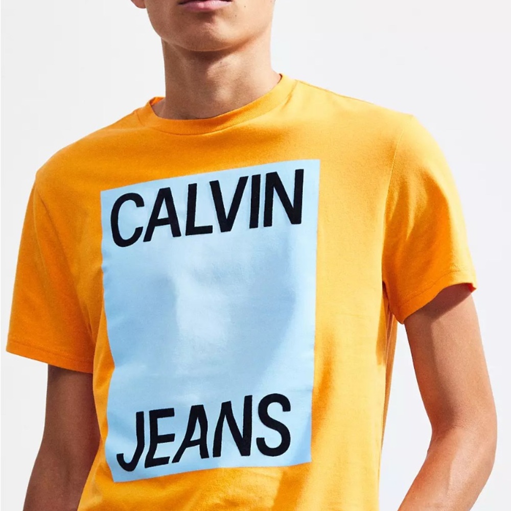 Calvin Klein Jeans Vibrant Orange Tee
